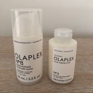 Olaplex No. 8 Mask and Olaplex No. 3 Hair Perfector